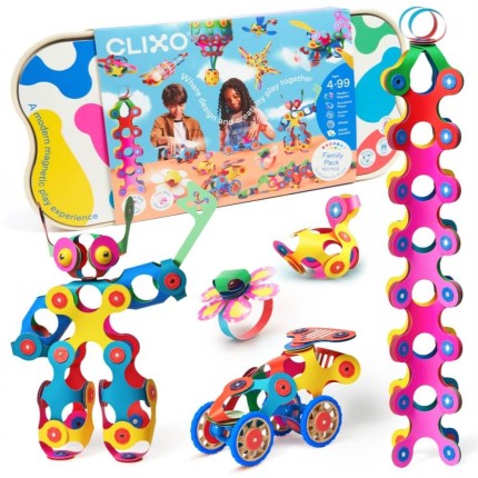 Układanka magnetyczna CLIXO Family Pack, 150 elementów / CLIXO