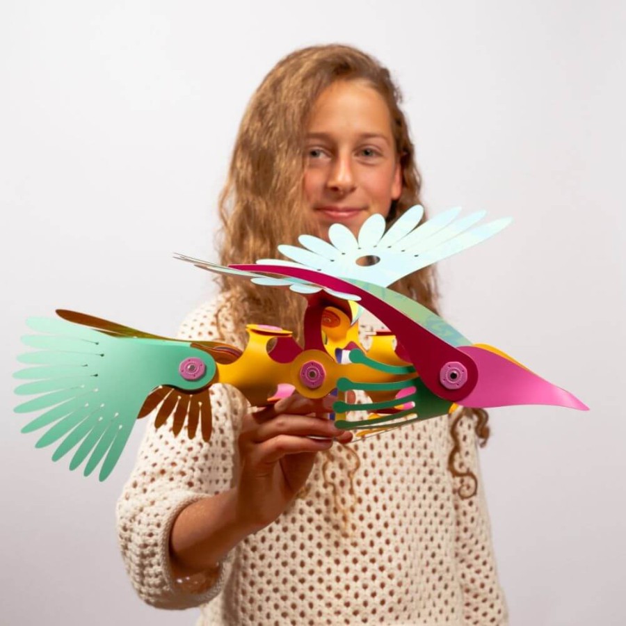 Układanka magnetyczna CLIXO Tropikalne ptaki z lasu deszczowego, 22 elementy / CLIXO