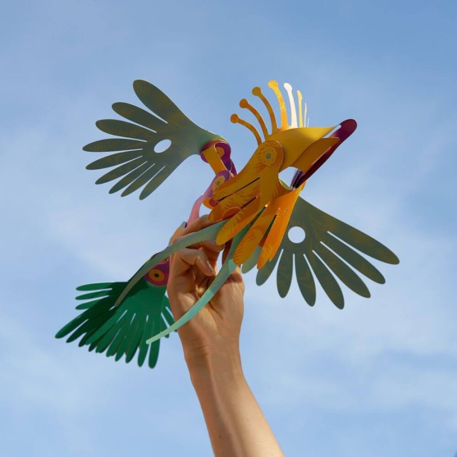 Układanka magnetyczna CLIXO Tropikalne ptaki z lasu deszczowego, 22 elementy / CLIXO