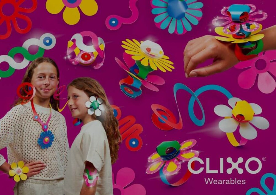 Układanka magnetyczna CLIXO Zestaw do tworzenia biżuterii, 28 elementów / CLIXO