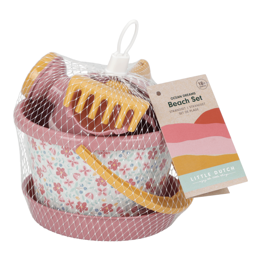 Zestaw plażowy Róż 5 elementów / Little Dutch