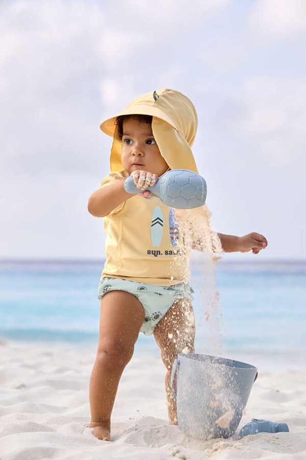 Koszulka z filtrem UV60 z krótkim rękawem Splash & Fun Deski surfingowe vanilla / Lassig