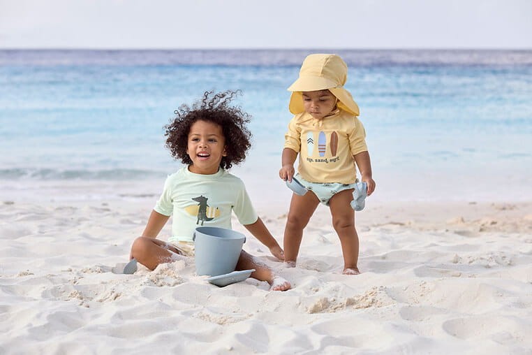 Koszulka z filtrem UV60 z krótkim rękawem Splash & Fun Deski surfingowe vanilla / Lassig