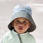 Kapelusz rybacki z filtrem UV80 Splash & Fun sky blue, deep olive / Lassig