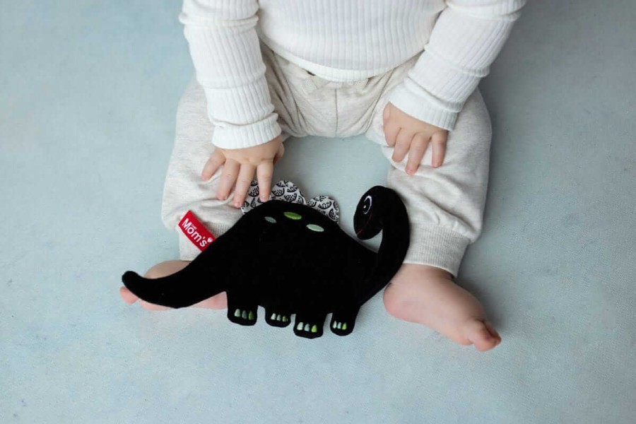 Dinozaur szeleszcząca szmatka kontrastowa / Mom's care