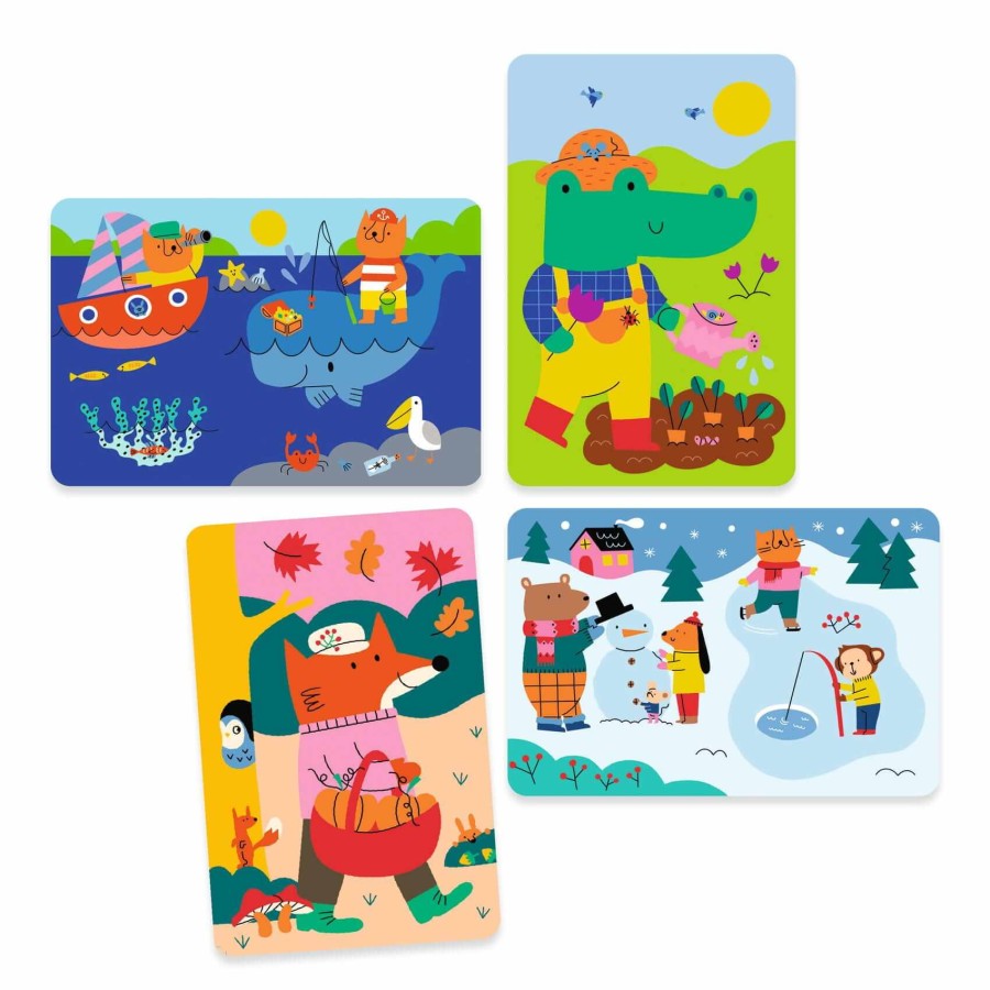 Wodne kolorowanki 4 PORY ROKU / Djeco