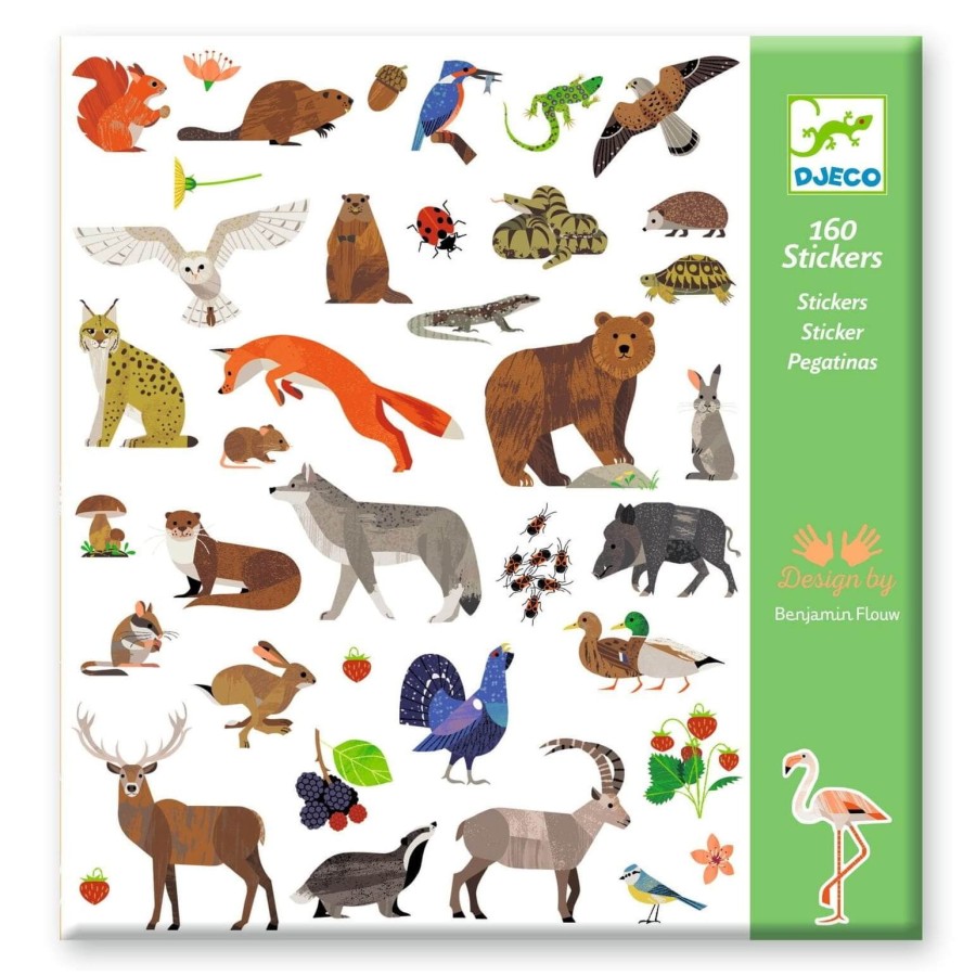 Zestaw naklejek - fauna / Djeco