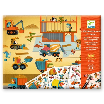 Zestaw kalkomanii - POJAZDY 5+ / Djeco