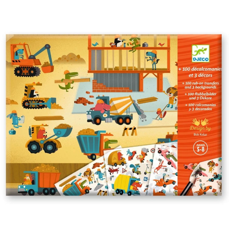 Zestaw kalkomanii - POJAZDY 5+ / Djeco