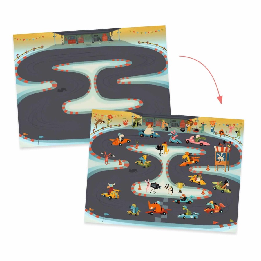 Zestaw kalkomanii - POJAZDY 5+ / Djeco