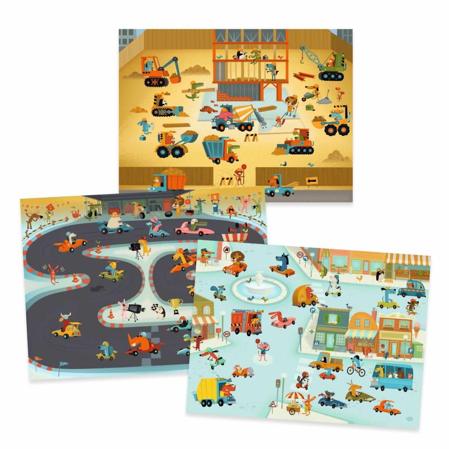 Zestaw kalkomanii - POJAZDY 5+ / Djeco