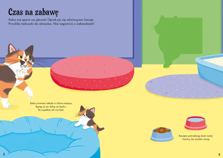 Lubię naklejać. Koty i kocięta / Wydawnictwo Wilga