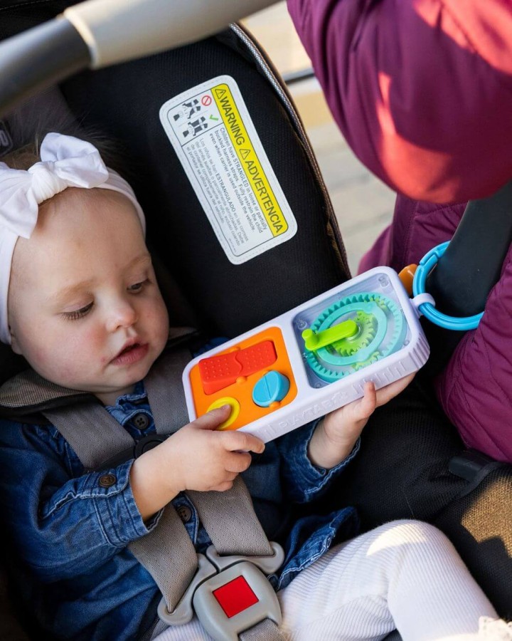 PlayTab Sensoryczne Kwadraty - zestaw 2 z biało-czarnymi kuleczkami / Fat Brain Toys