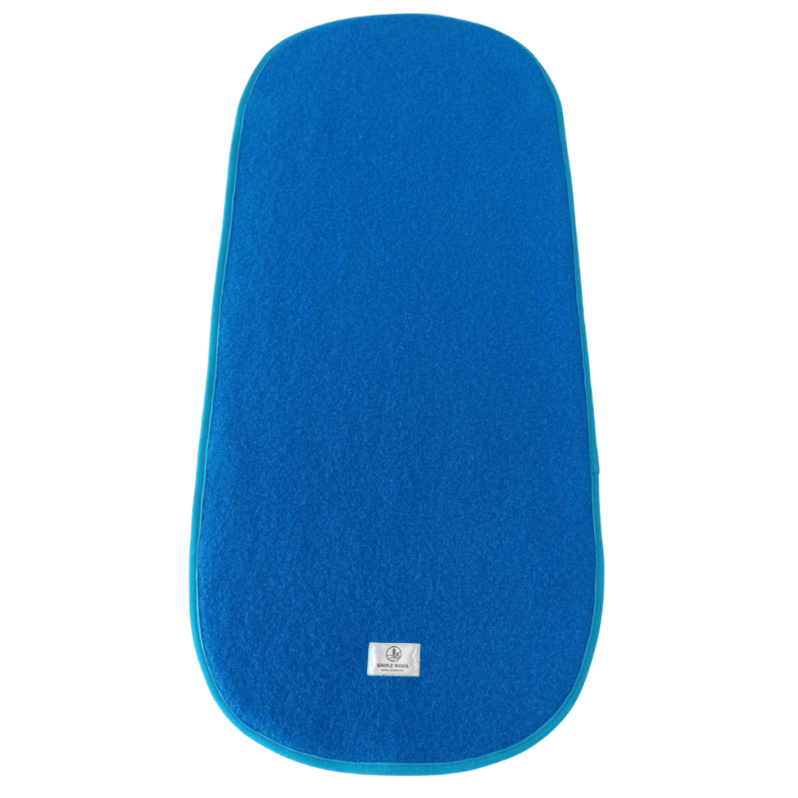 Wkładka do gondoli z wełny merino NIEBIESKA / Simple Wool