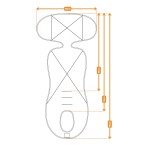 Wkładka do fotelika MORE MERRY (G1) - fuksja / Simple Wool