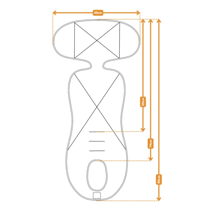 Wkładka do fotelika MORE MERRY (G1) - fuksja / Simple Wool