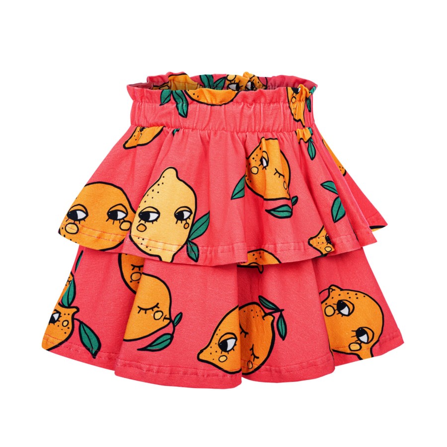 Spódnica Falbany - cytryna różowa / Dear Sophie