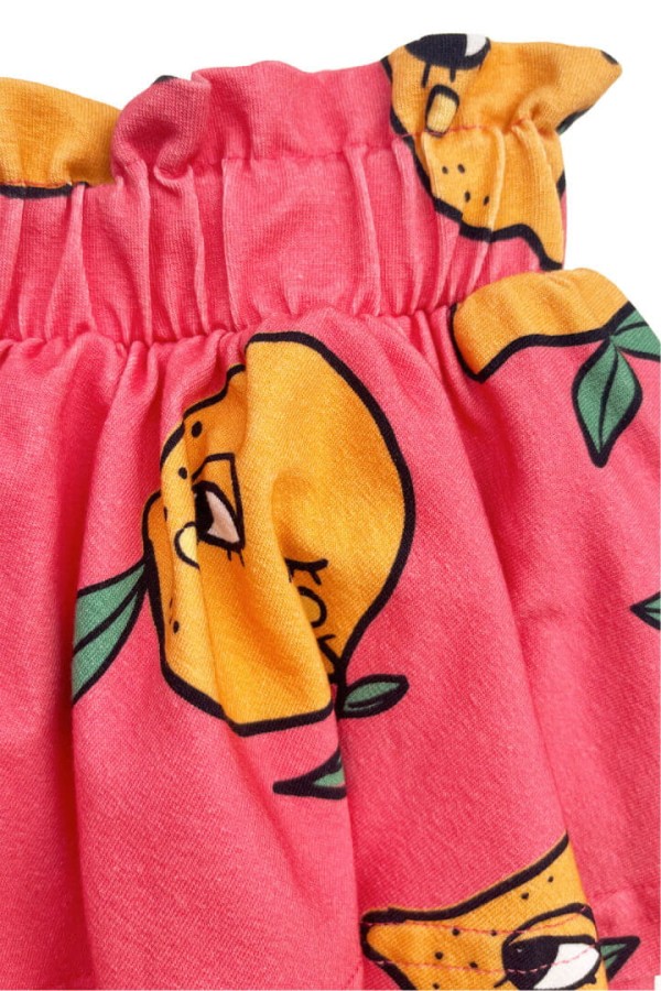 Spódnica Falbany - cytryna różowa / Dear Sophie