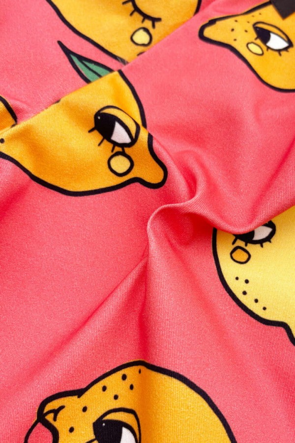 Szerokie spodnie - cytryna różowa / Dear Sophie