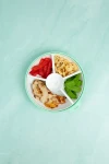 LARGE SNACK SPINNER duży pojemnik na przekąski, Mint Green / GOBE