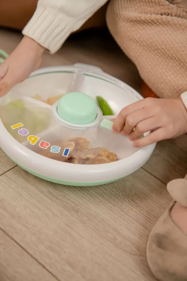 LARGE SNACK SPINNER duży pojemnik na przekąski, Mint Green / GOBE