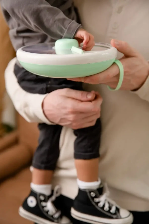 LARGE SNACK SPINNER duży pojemnik na przekąski, Mint Green / GOBE