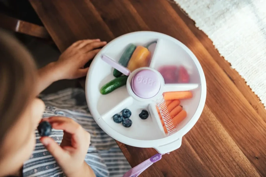 LARGE SNACK SPINNER duży pojemnik na przekąski, Taro Purple / GOBE