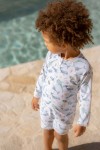 Swimsuit z długim rękawem Ocean Sea Life / Little Dutch