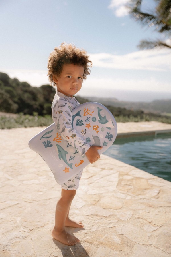 Swimsuit z długim rękawem Ocean Sea Life / Little Dutch