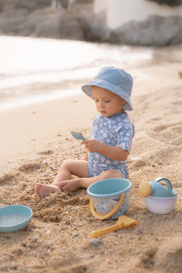Swimsuit z krótkim rękawem Sea Life Ocean Blue / Little Dutch