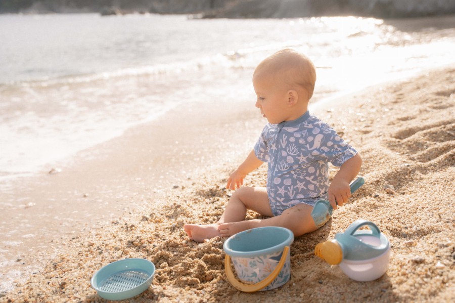 Swimsuit z krótkim rękawem Sea Life Ocean Blue / Little Dutch