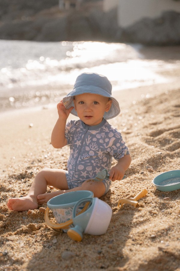 Swimsuit z krótkim rękawem Sea Life Ocean Blue / Little Dutch