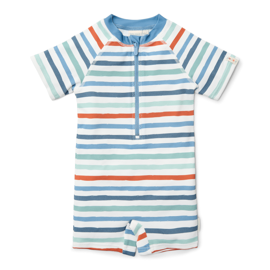 Swimsuit z krótkim rękawem Stripes / Little Dutch