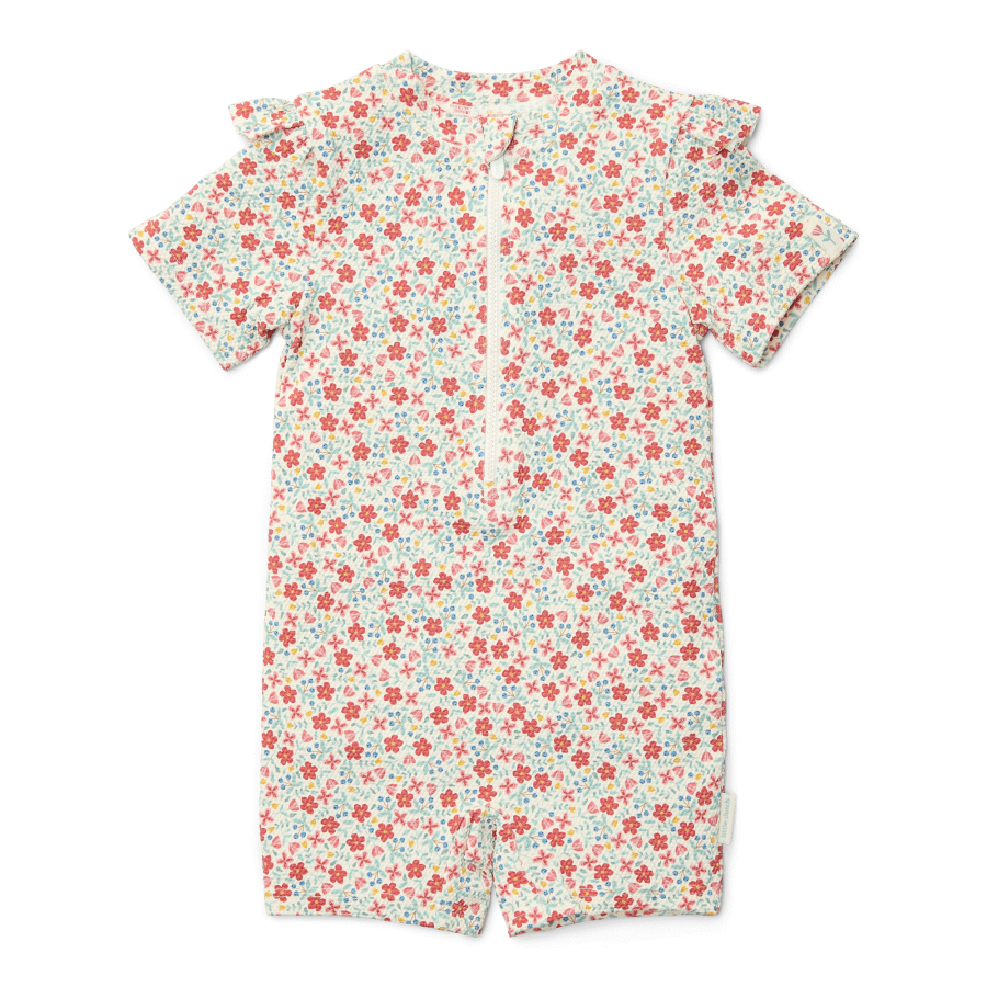 Swimsuit z krótkim rękawem Sunny Flowers / Little Dutch