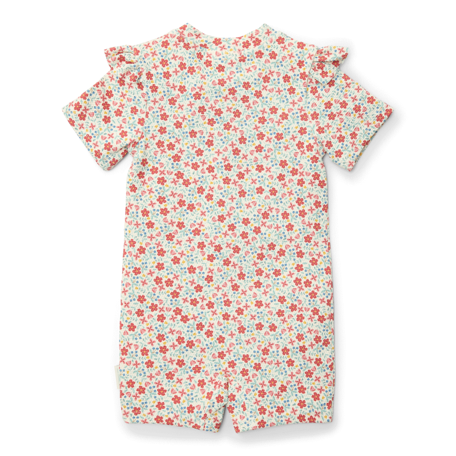 Swimsuit z krótkim rękawem Sunny Flowers / Little Dutch