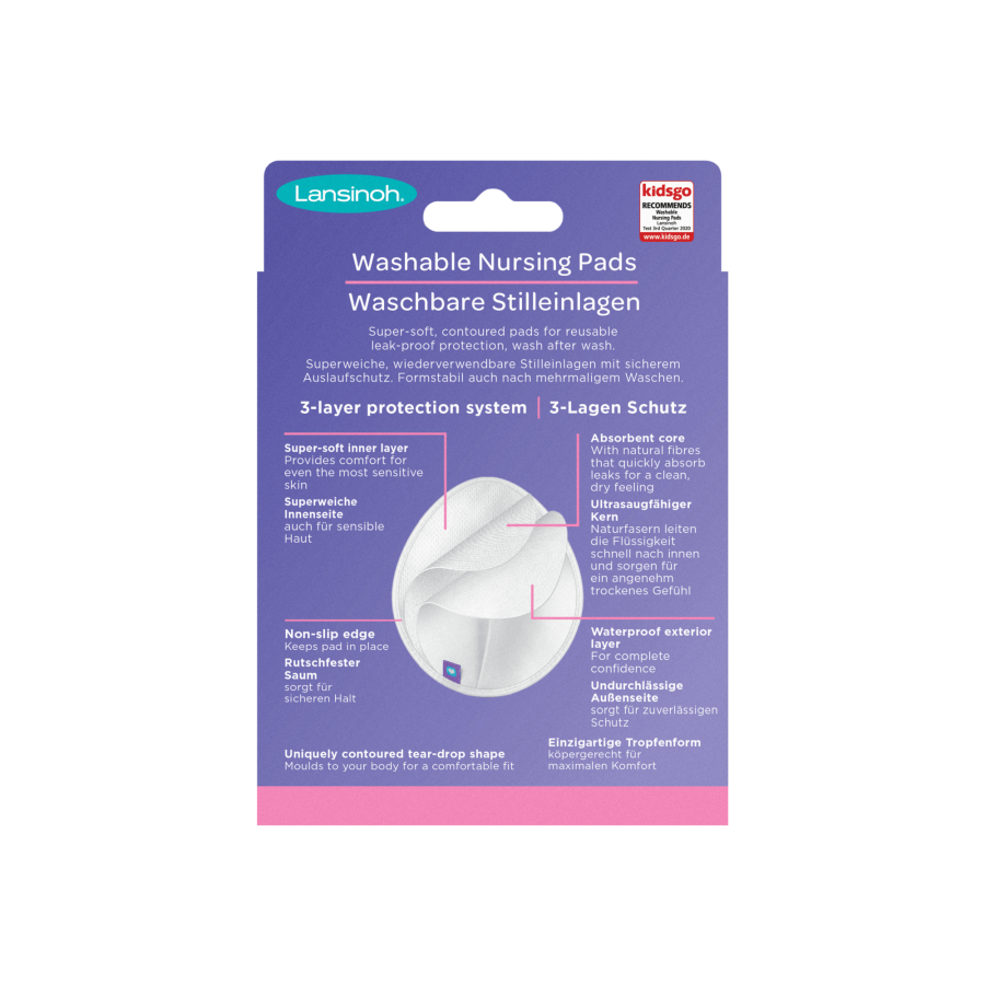 Wkładki laktacyjne wielokrotnego użytku, 4 szt. / Lansinoh