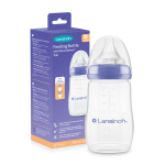 Butelka do karmienia 240 ml ze smoczkiem Natural Wave™ o średnim przepływie / Lansinoh