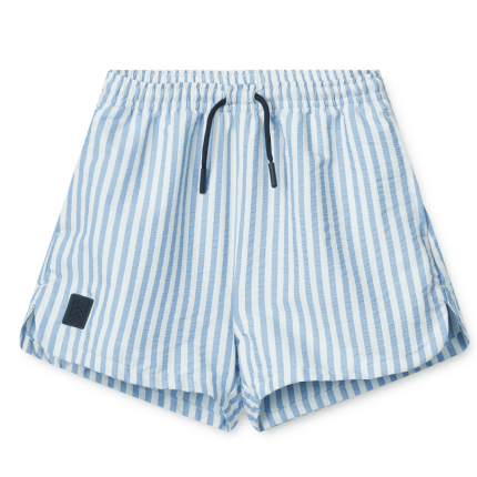 Szorty kąpielowe Aiden - stripe riverside, creme de la creme / Liewood
