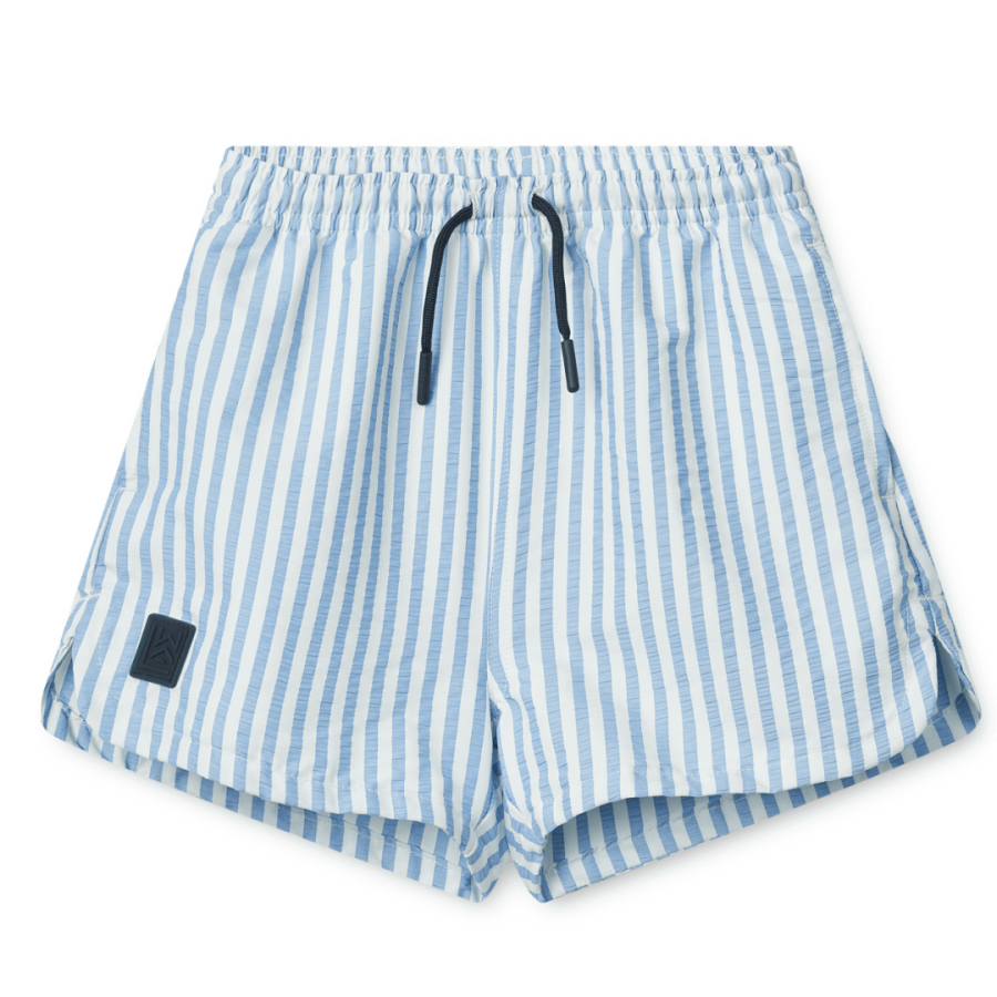 Szorty kąpielowe Aiden - stripe riverside, creme de la creme / Liewood