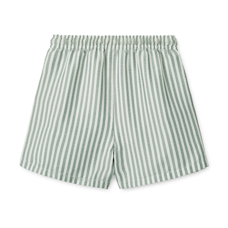 Szorty kąpielowe Duke - stripe peppermint, crisp white / Liewood