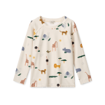 Koszulka kąpielowa UV z długim rękawem Noah - safari sandy mix / Liewood