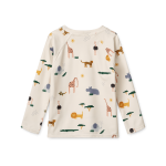 Koszulka kąpielowa UV z długim rękawem Noah - safari sandy mix / Liewood