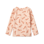 Koszulka kąpielowa UV z długim rękawem Noah - seahorse, apple blossom / Liewood