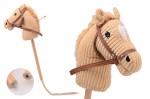 Hobby Horse koń LUX na kiju z funkcją dźwiękową 80cm Beige / Holly