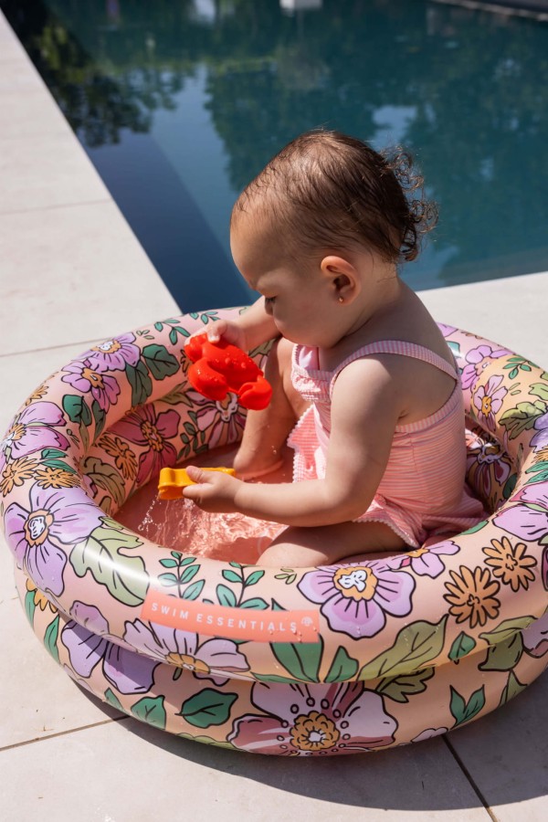 Basenik dla dzieci 60 cm - Purple Leopard / The Swim Essentials