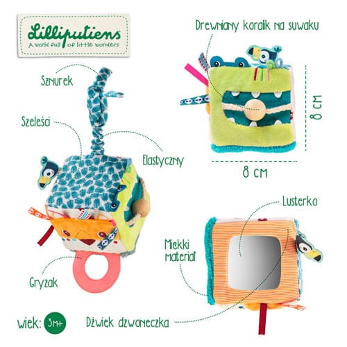 Kostka aktywizująca wielofunkcyjna Lew Jack 3 m+ / Lilliputiens