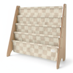 Stojak na Książki Recycled Checkerboard Beige / 3 Sprouts
