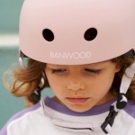 Dziecięcy eco kask rowerowy Faded Pink / Banwood