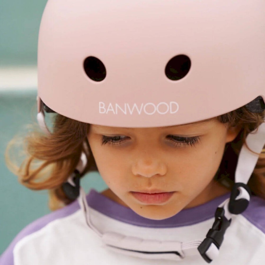 Dziecięcy eco kask rowerowy Faded Pink / Banwood