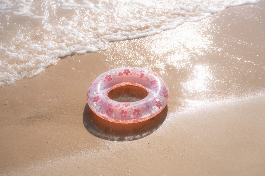 Koło do pływania Pink Flowers 50 cm / Little Dutch